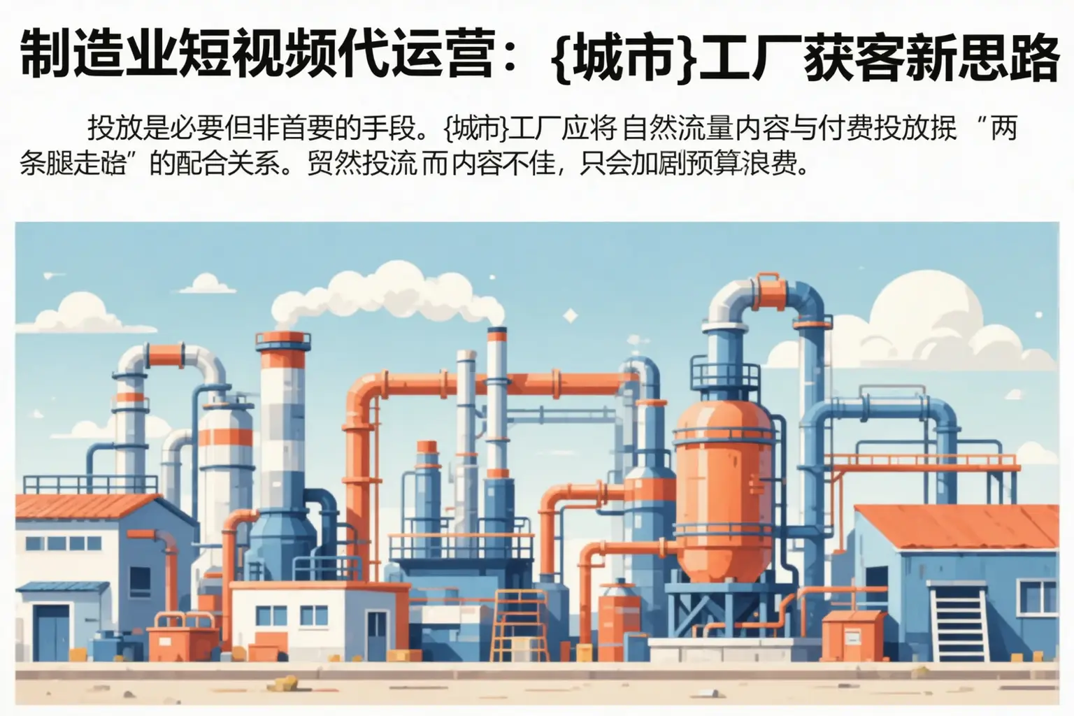 制造业短视频代运营:平武工厂获客新思路